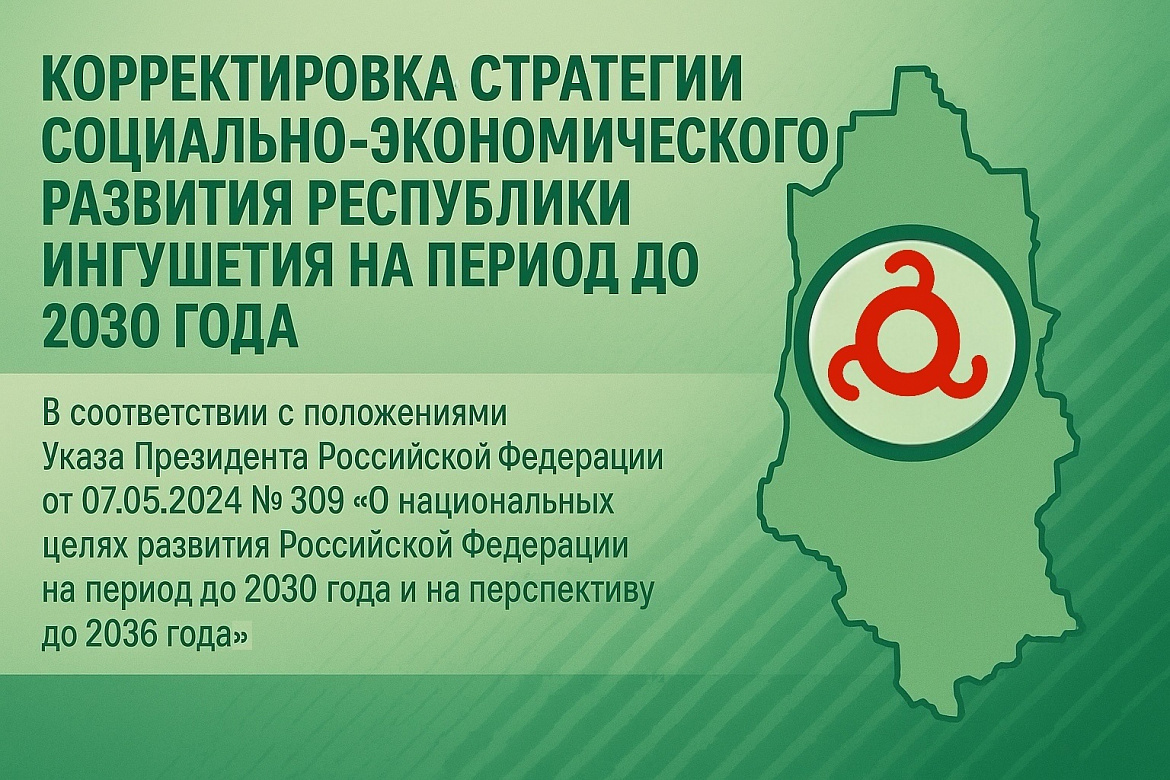 Корректировка Стратегии социально-экономического развития Республики Ингушетия до 2030 года